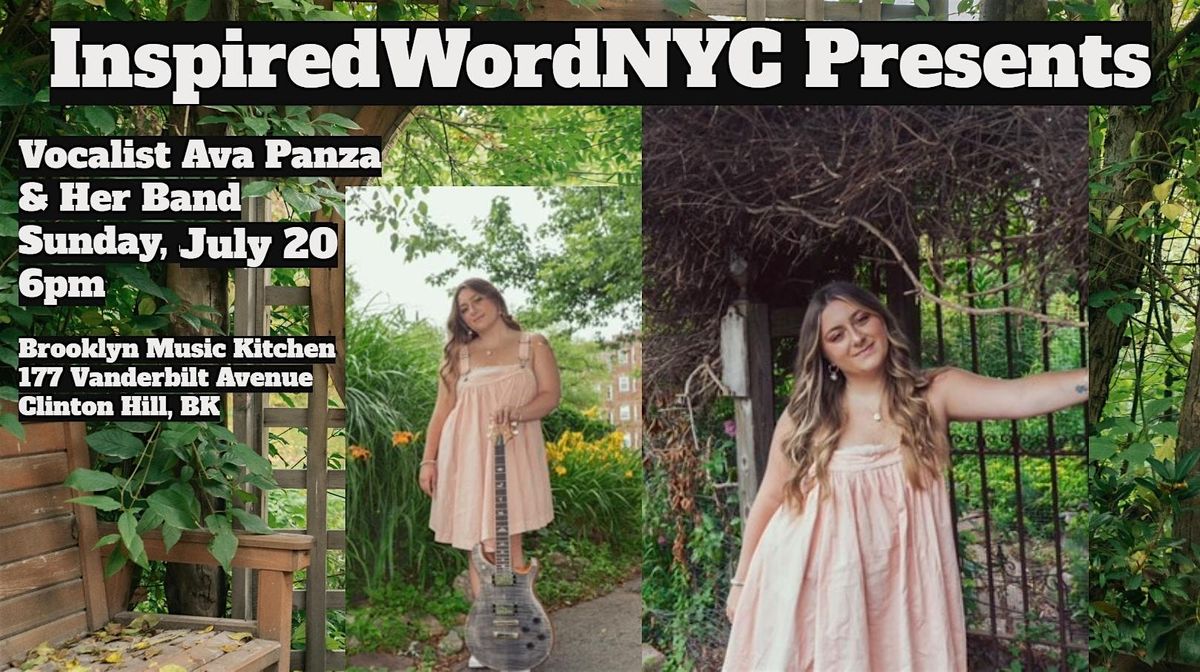 InspiredWordNYC Presents Vocalist Ava Panza & Her Band at BMK, 20 July | Event in Brooklyn | AllEvents