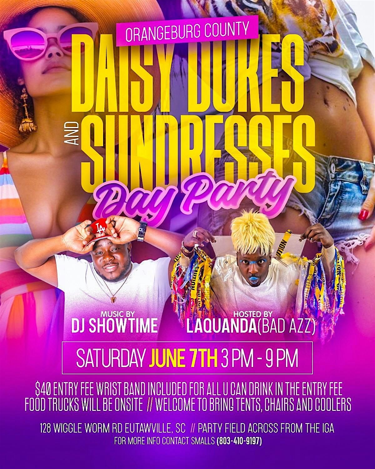 DAISY DUKES AND SUNDRESSES DAY PARTY, 7 June | Event in Eutawville | AllEvents