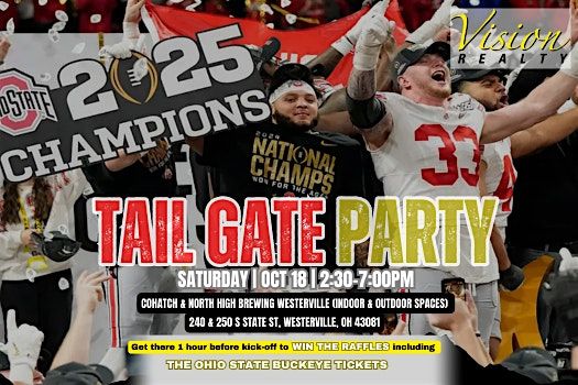 Official Vendor Sponsorship . Tailgate Game Watch Event 2025, 18 October | Event in Westerville | AllEvents