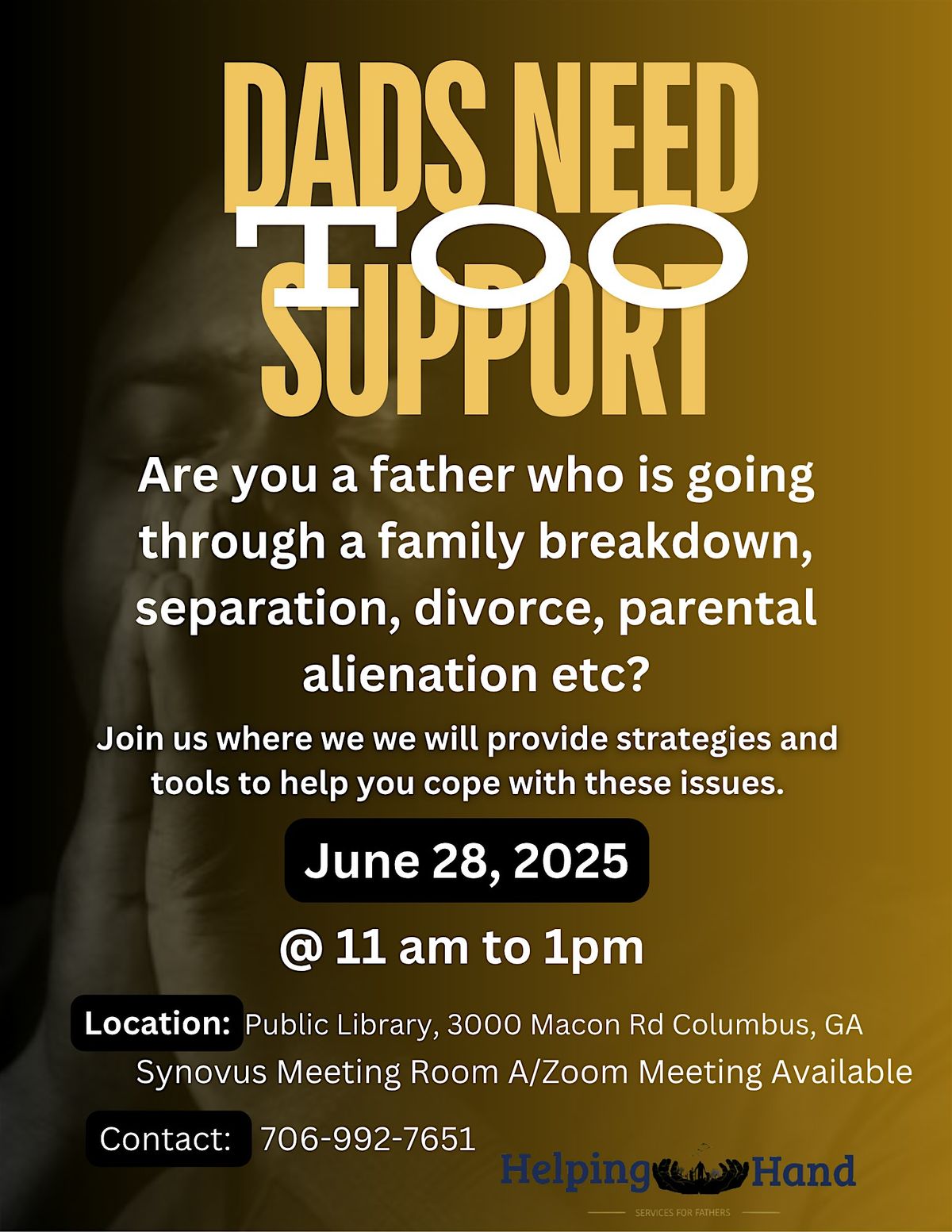 Dads Need Support Too, 28 June | Event in Columbus | AllEvents