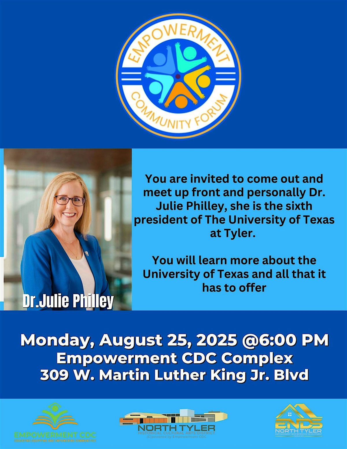 Empowerment Community Forum, 25 August | Event in Tyler | AllEvents