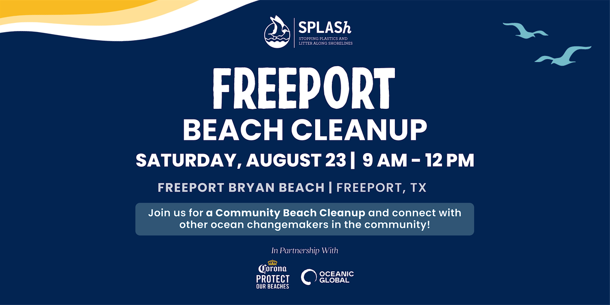 Oceanic Global & SPLASh: Freeport Beach Cleanup, 23 August | Event in Freeport | AllEvents