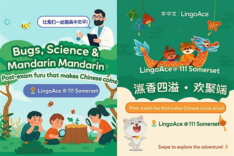 This Weekend: Science, Bugs & Dragon Boats at LingoAce!, 25 May | Event in Singapore | AllEvents