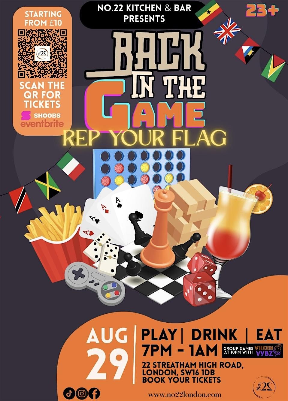 Back In The Game - Rep Your Flag, 29 August | Event in London | AllEvents