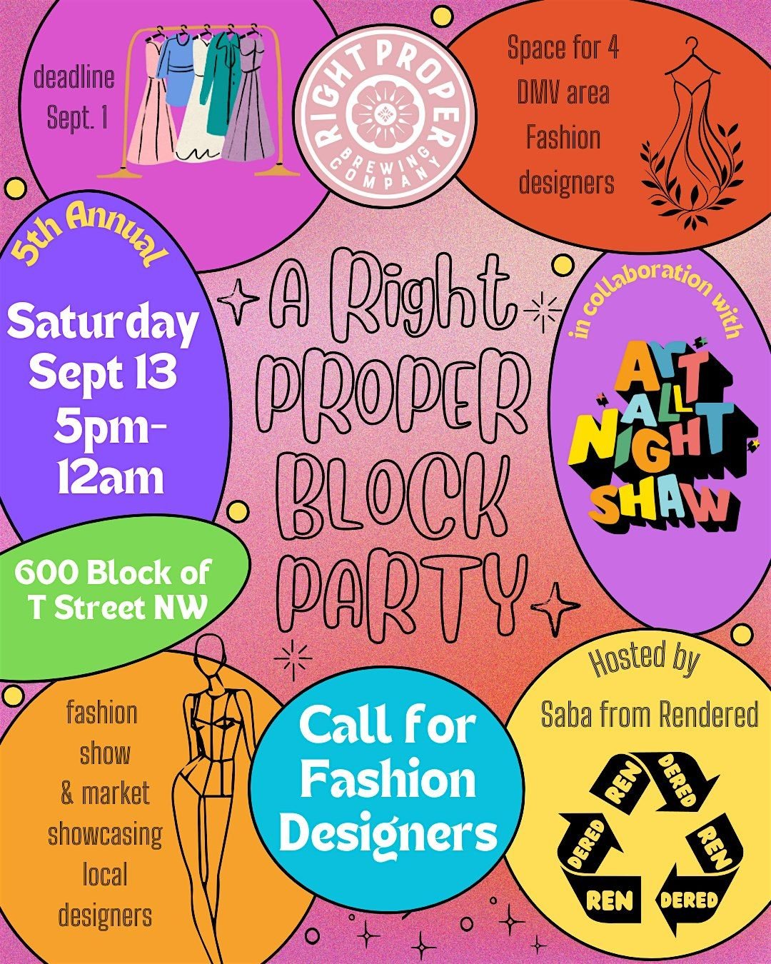 DC Art All Night (Shaw)  2025 Sustainable Fashion Showcase by Rendered, 13 September | Event in Washington