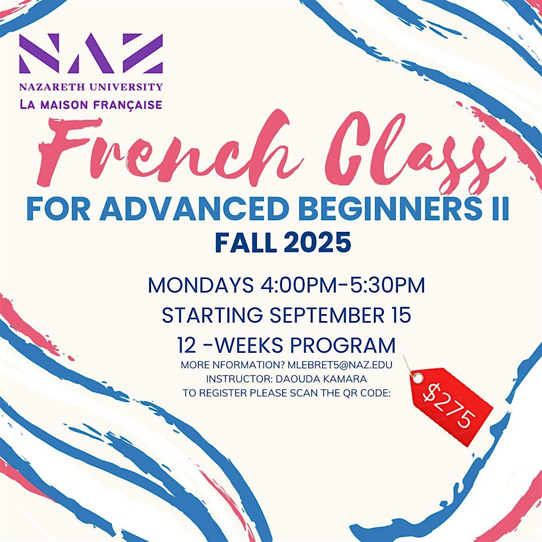 French Class for Advanced Beginners II, 15 September | Event in Rochester | AllEvents