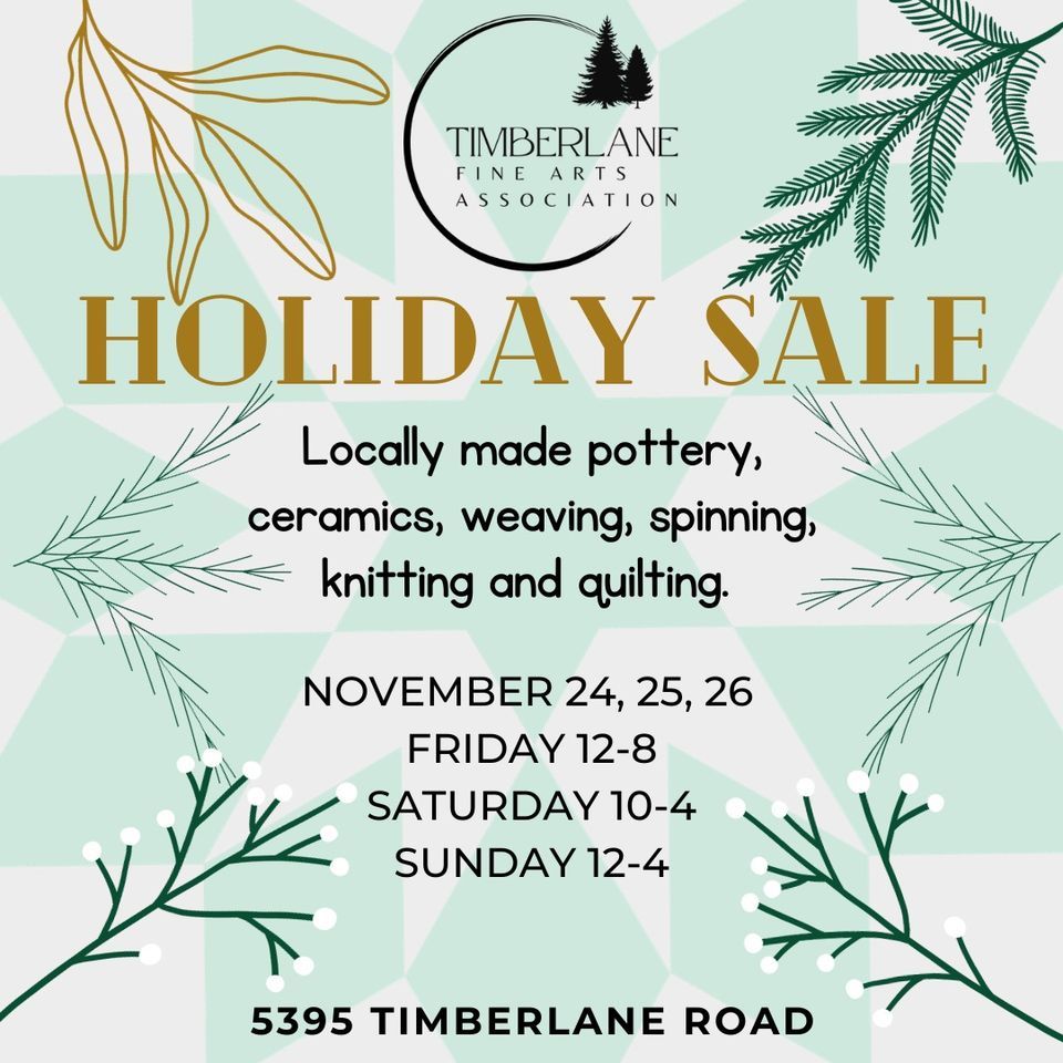 Fine Arts Holiday Sale, Powell River, B.C, November 24 to November 26