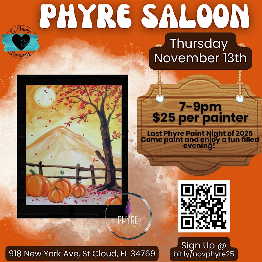November Phyre Paint Night, 13 November | Event in St. Cloud | AllEvents