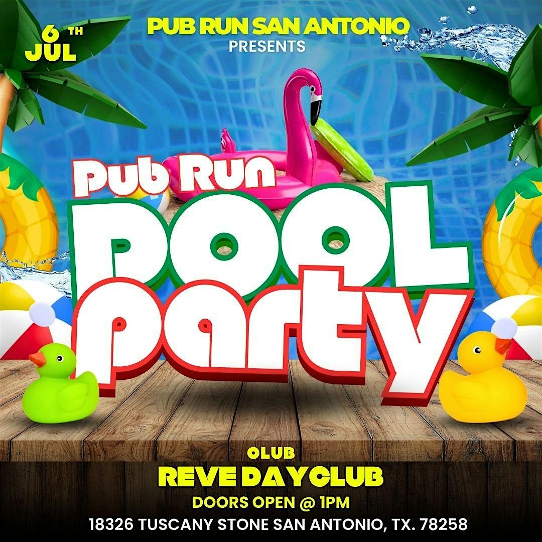 Pub Run Pool Party, 6 July | Event in San Antonio | AllEvents