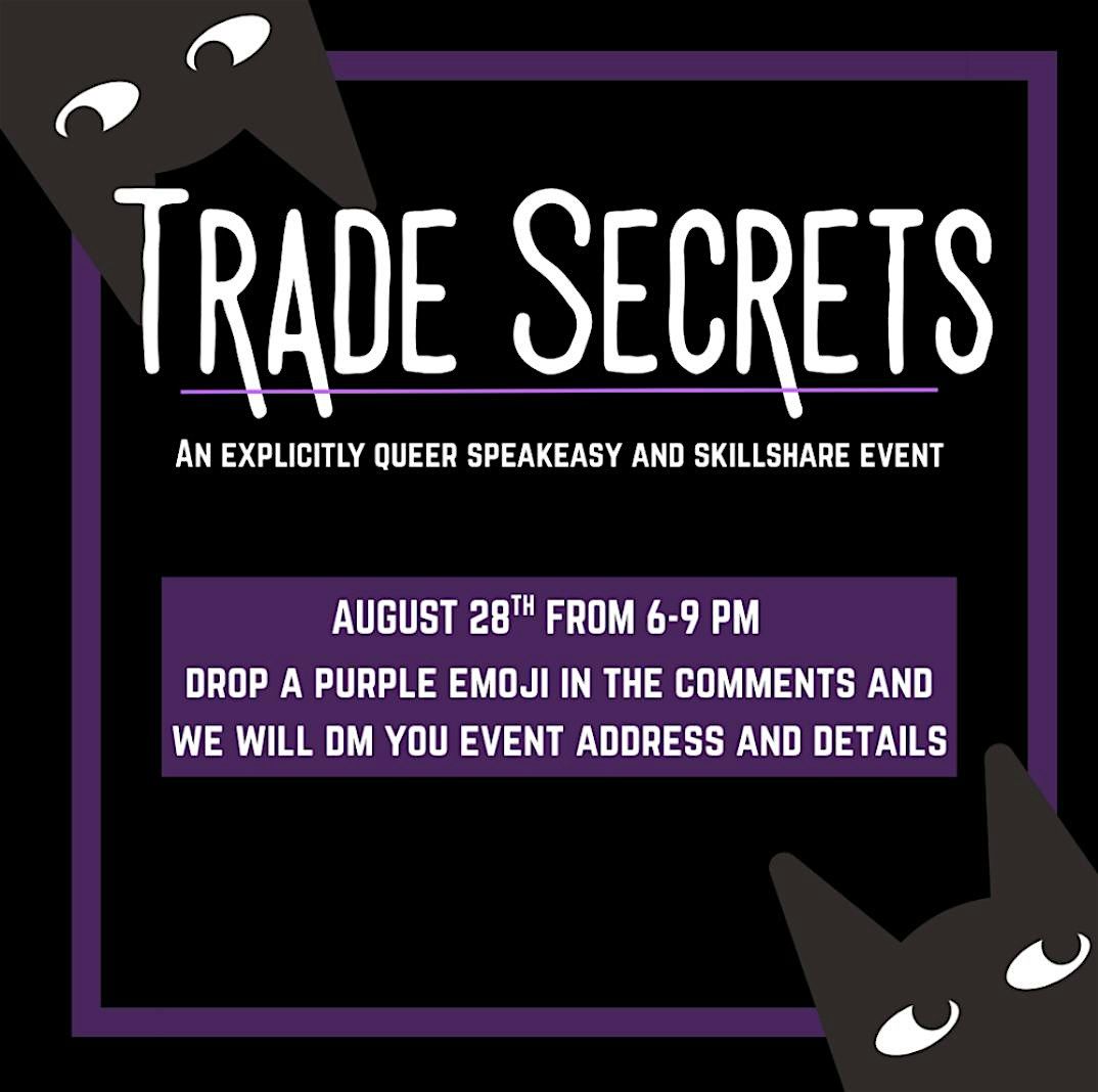 Trade Secrets: an explicitly queer speakeasy and skillshare event, 28 August | Event in Philadelphia | AllEvents