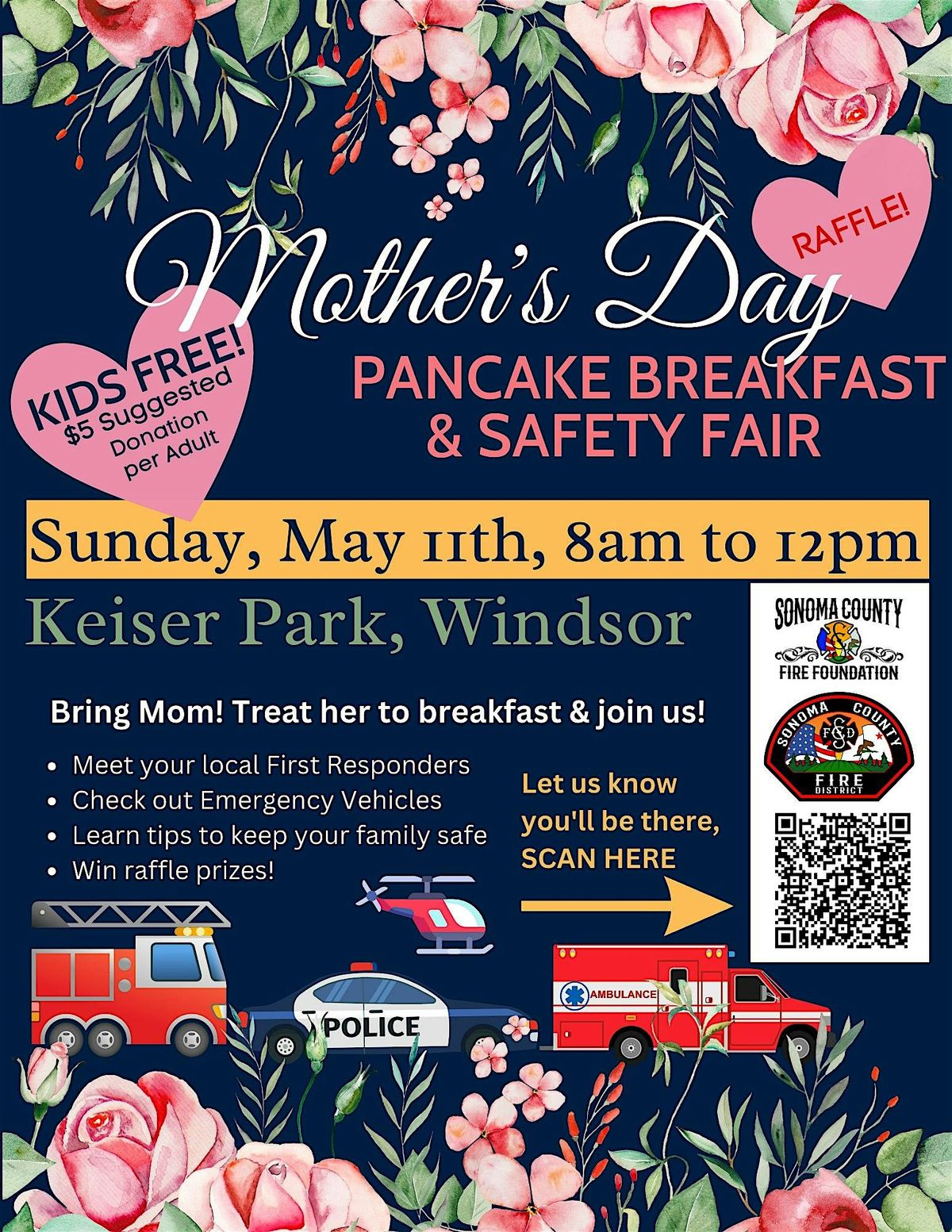 SCFD Mother's Day Pancake Breakfast & Safety Fair, 11 May | Event in Windsor | AllEvents
