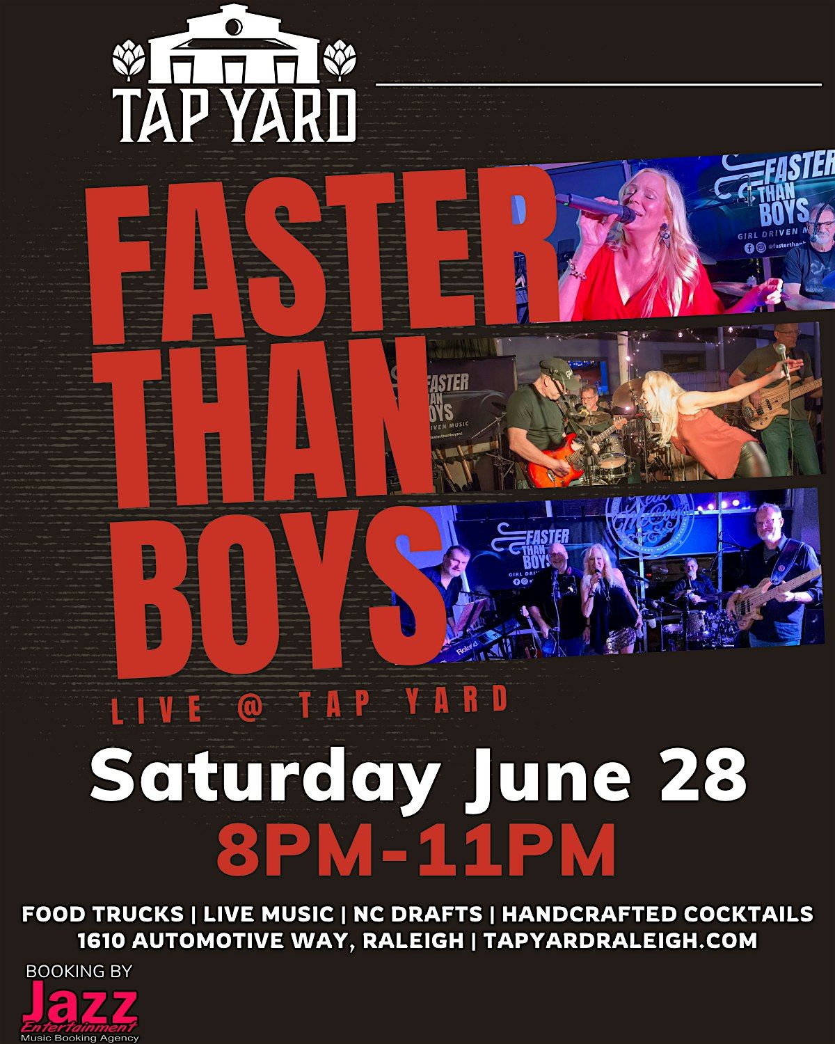Faster Than Boys LIVE @ Tap Yard, 28 June | Event in Raleigh | AllEvents