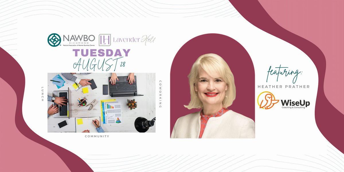 August Co-Work + Lunch + Learn, 26 August | Event in Richmond | AllEvents