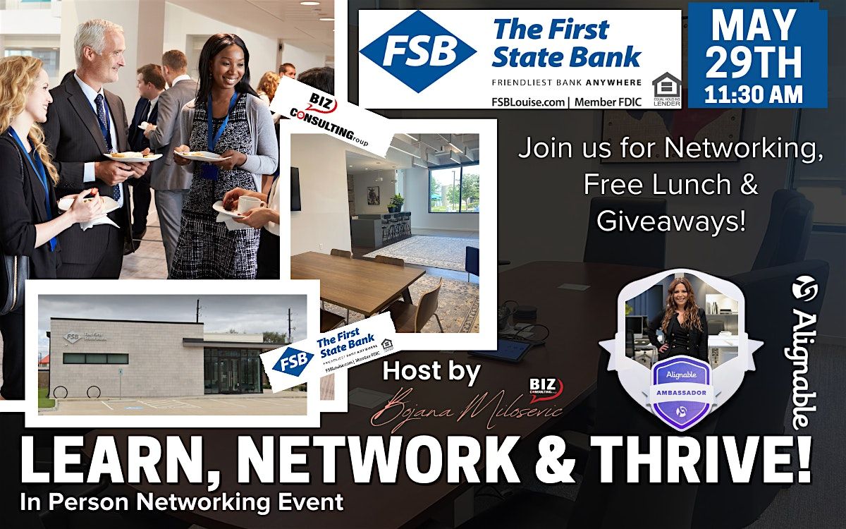 Connect Smarter and Grow Faster In person Networking Event!, 29 May | Event in Sugar Land | AllEvents