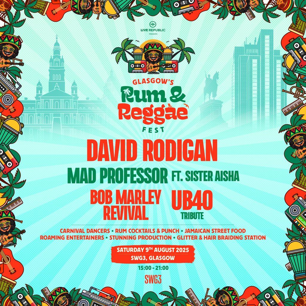 Rum & Reggae Festival 2025 | SWG3 Glasgow | 50 TICKETS LEFT! | Event in Glasgow | AllEvents