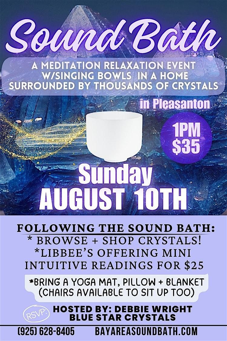 Sound Bath with 1000's of Crystals, 10 August | Event in Pleasanton | AllEvents