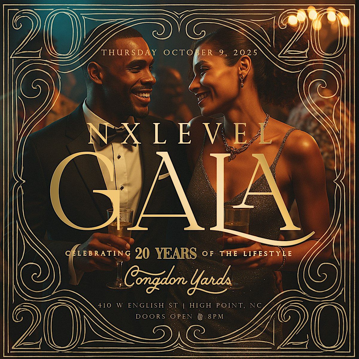 Timeless Gala: Celebrating 20 Years of Nxlevel {Black Tie Attire Required}, 9 October | Event in High Point
