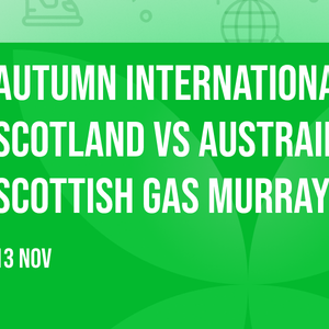Autumn Internationals - Scotland vs Austrailia at Scottish Gas Murrayfield Stadium