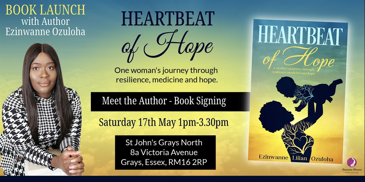 'Heartbeat of Hope' Book Launch, 17 May | Event in Grays | AllEvents