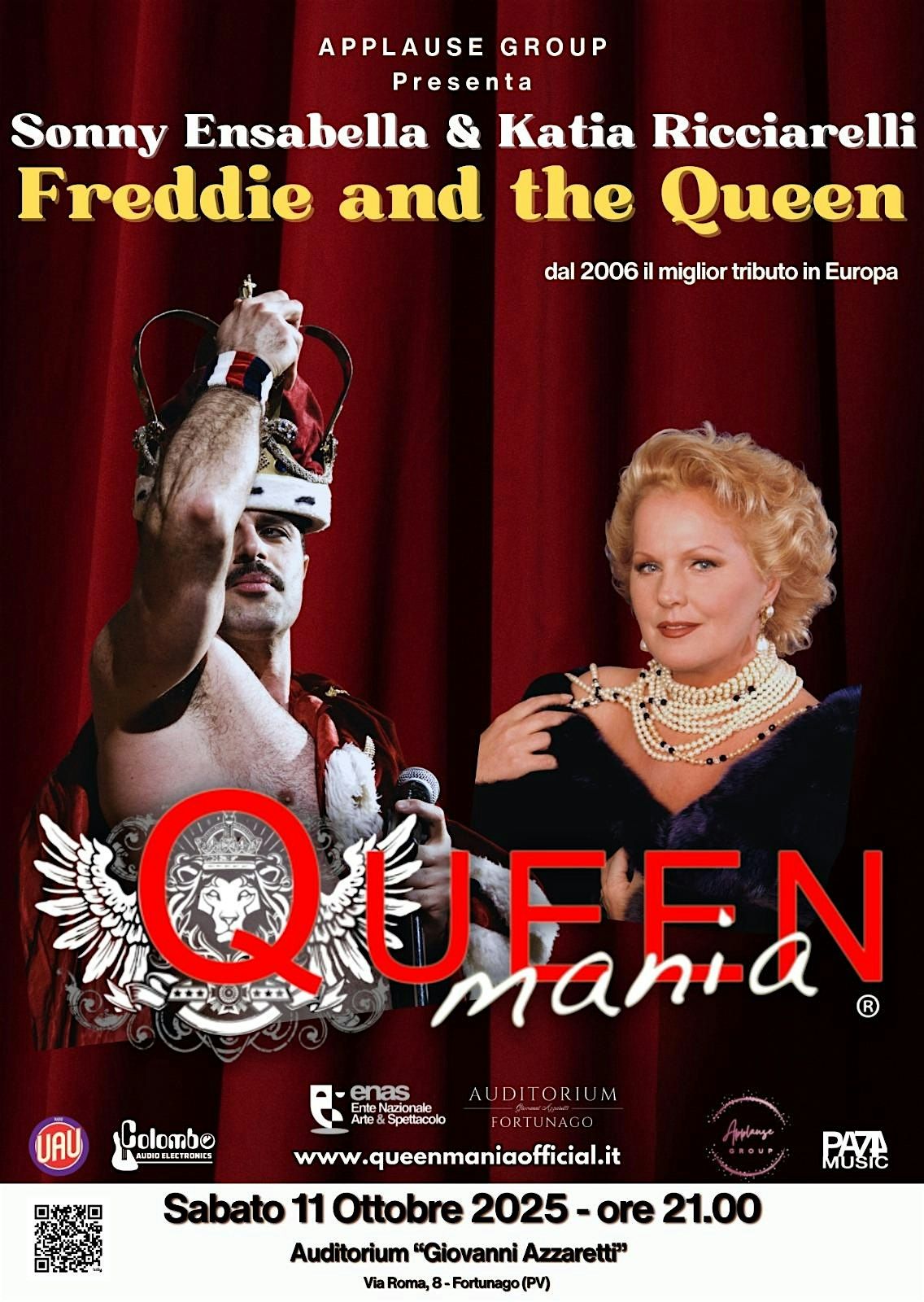 Freddie & The Queen - Queenmania & Katia Ricciarelli, 11 October | Event in Fortunago | AllEvents