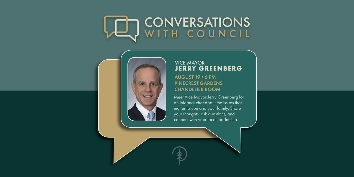 Conversations with Council, 19 August | Event in Pinecrest | AllEvents