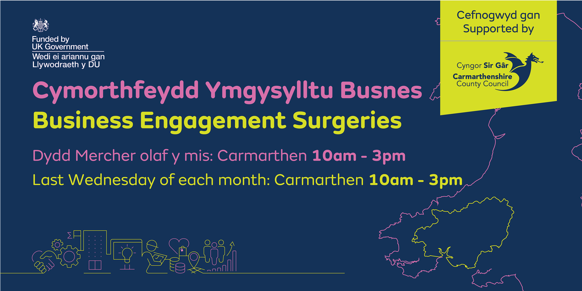 Copy of Cymorthfeydd Ymgysylltu â Busnesau | Business Engagement Surgery, 24 September | Event in Carmarthen