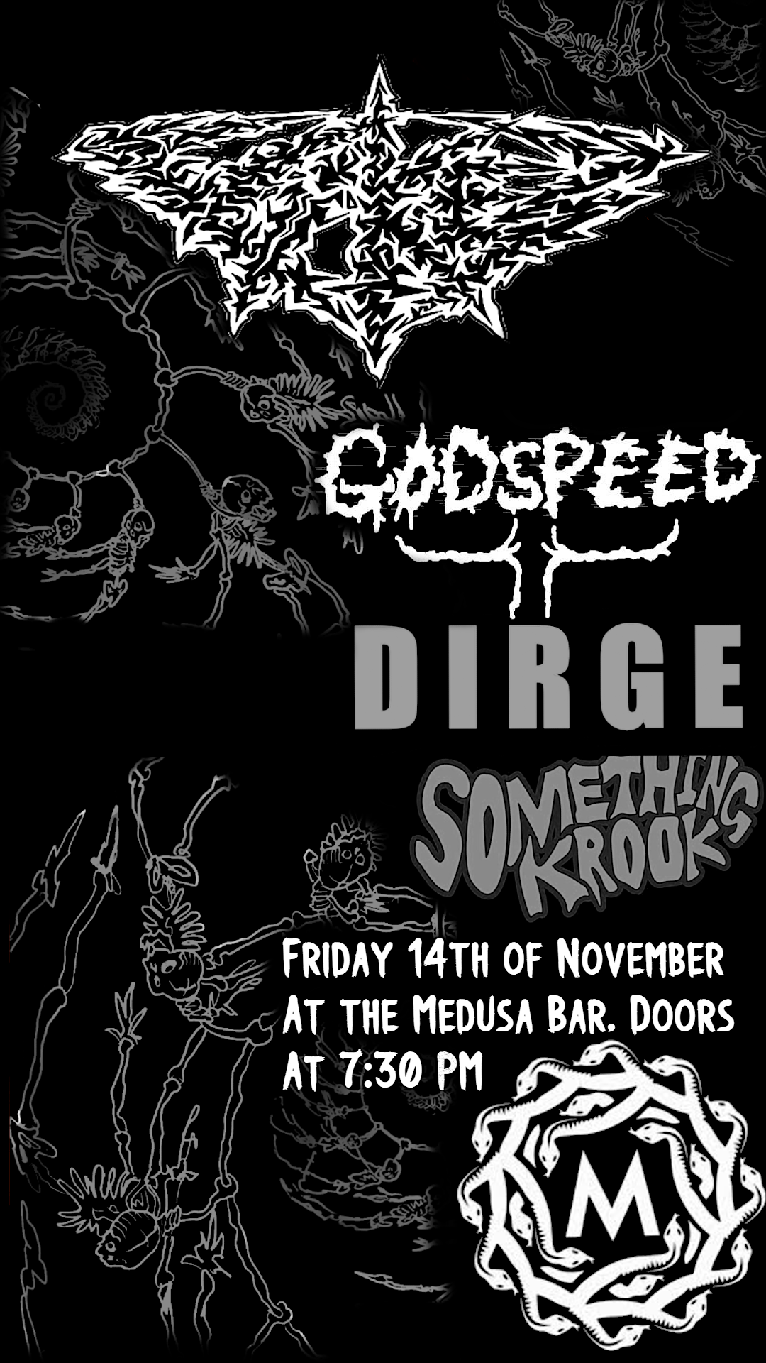 Medusa Bar Fri 14th Nov Yikes w/ guests Godspeed, Dirge and Something Krook | Event in Geelong | AllEvents
