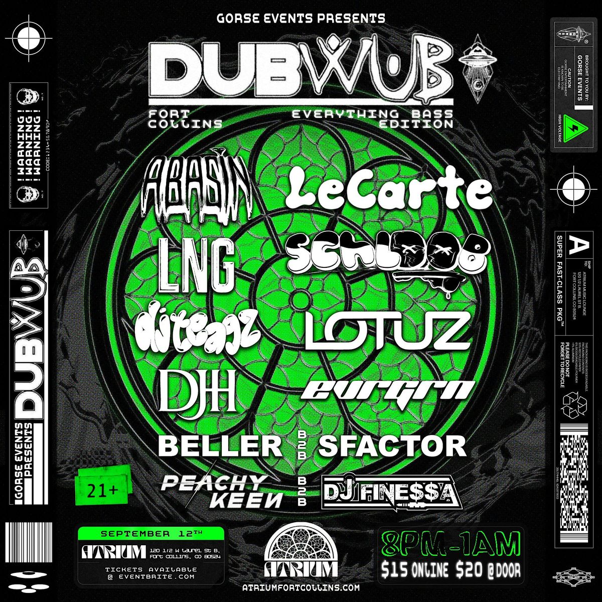 DUB WUB FORT COLLINS, 12 September | Event in Fort Collins | AllEvents