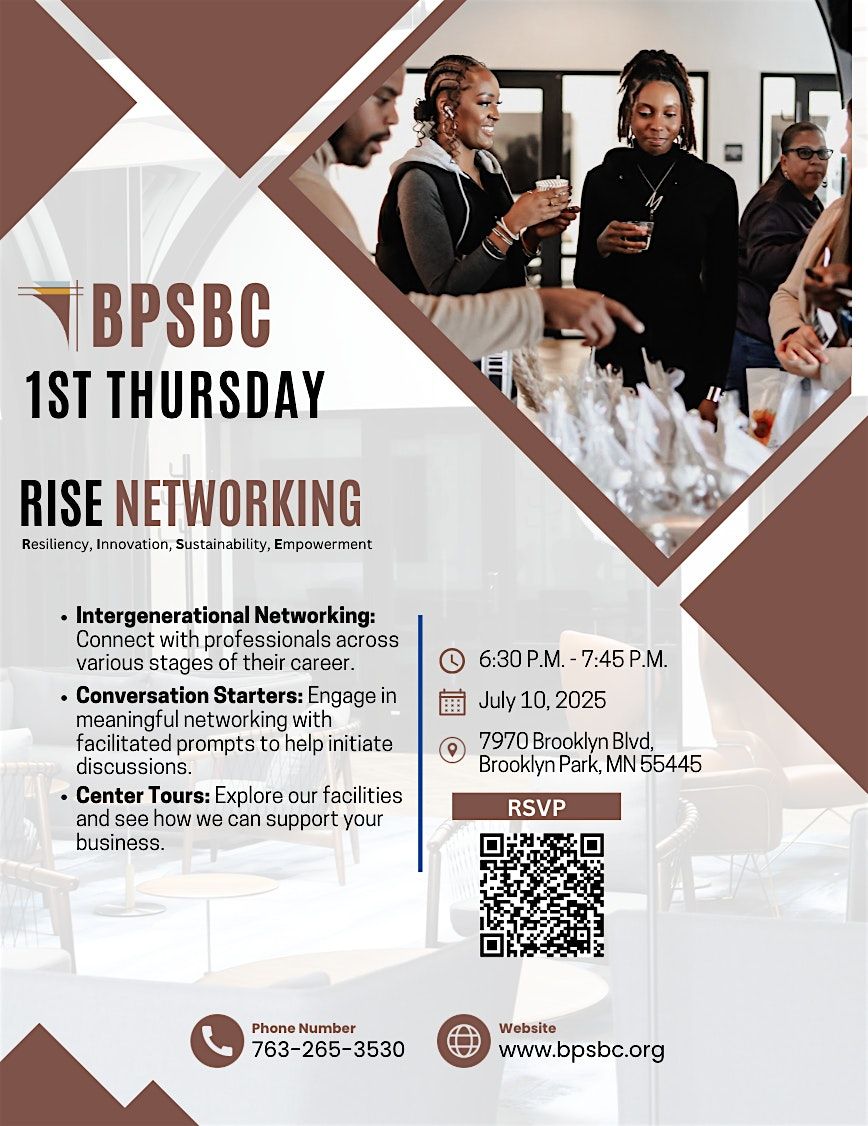 RISE Networking, 10 July | Event in Brooklyn Park | AllEvents