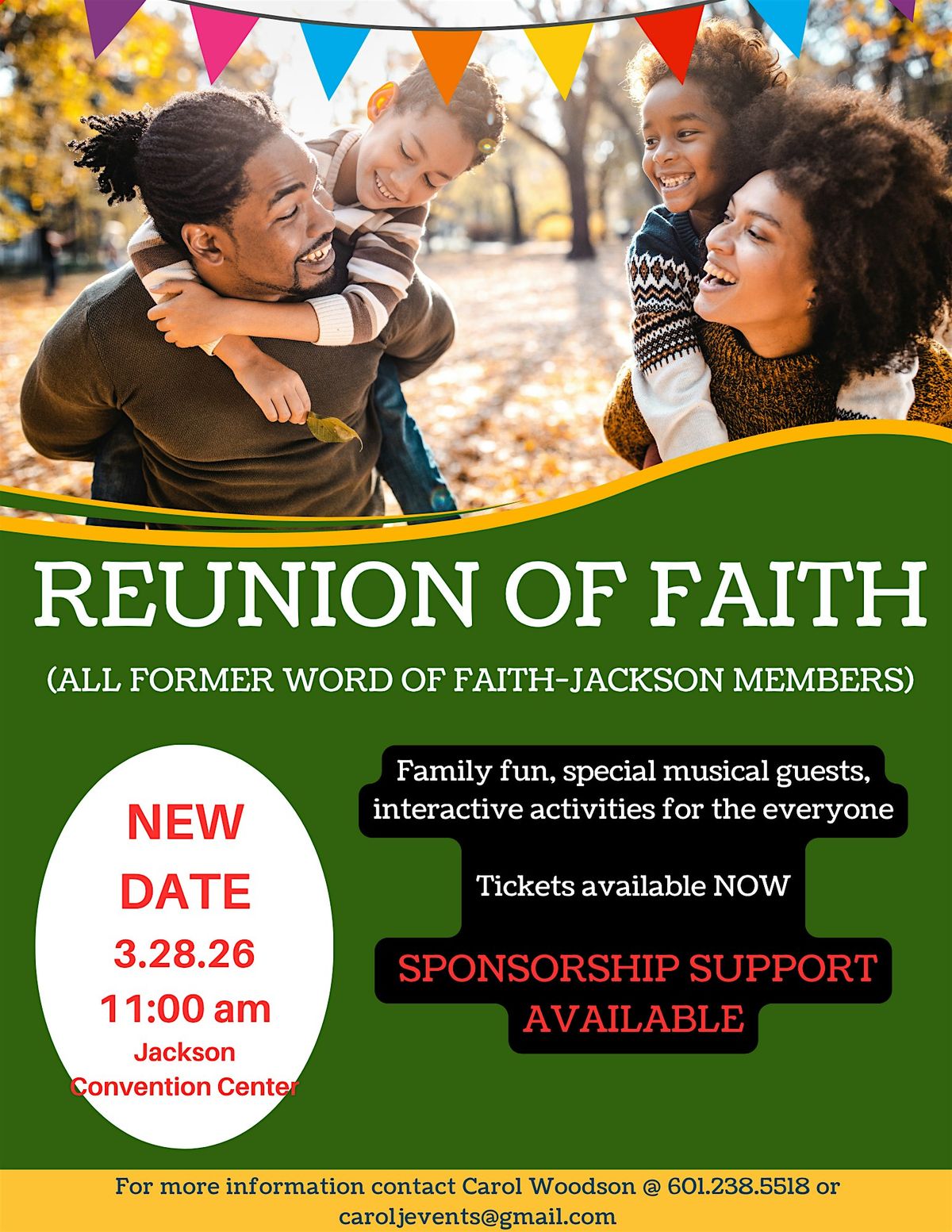 Reunion of Faith, 28 March | Event in Jackson | AllEvents
