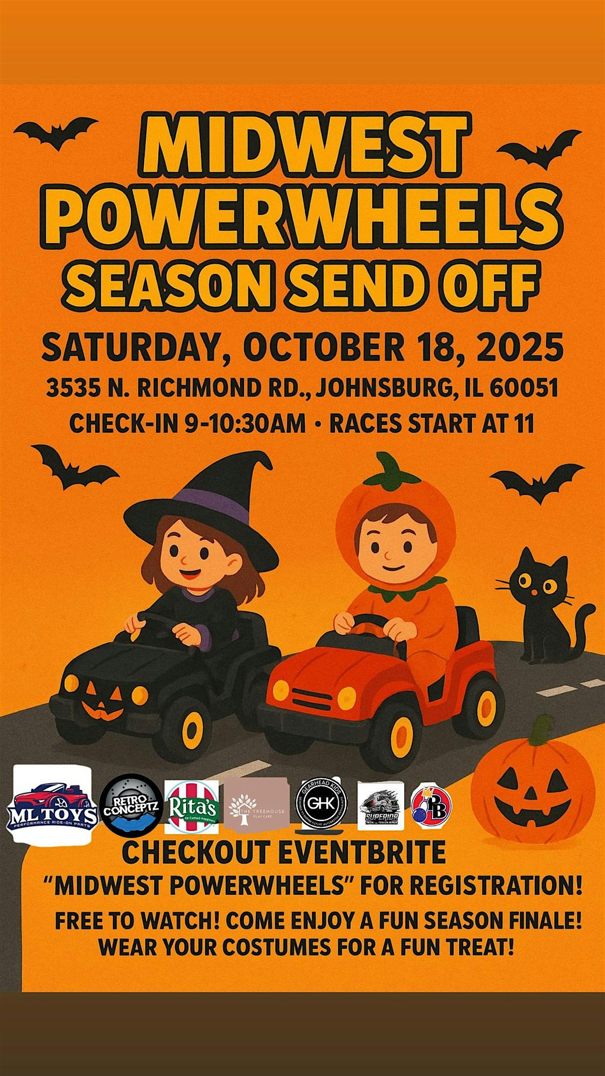 Midwest Powerwheels Season Send Off, 18 October | Event in Johnsburg | AllEvents