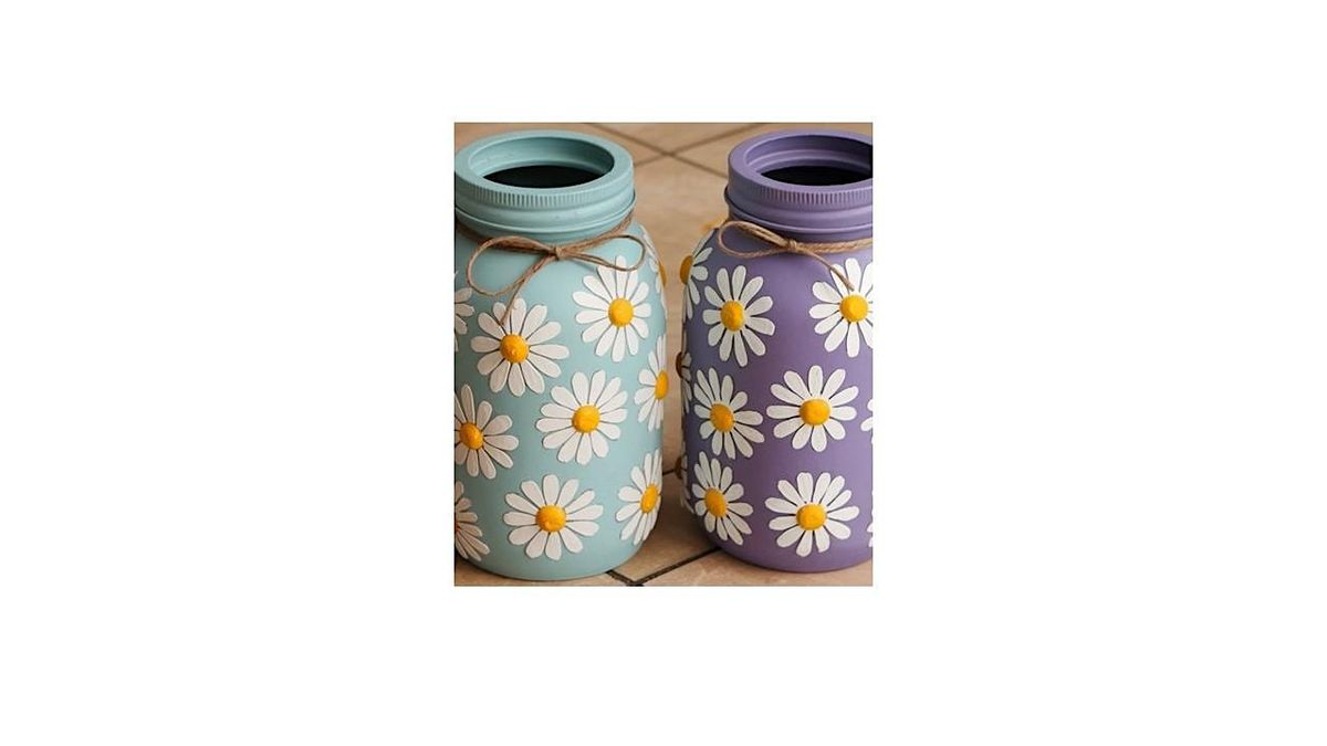 MASON JAR VASE ART CLASS, 13 June | Event in Bridgewater | AllEvents
