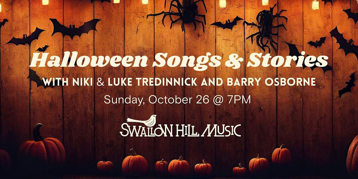 Halloween Songs and Stories with Niki & Luke Tredinnick and Barry Osborne, 26 October | Event in Denver
