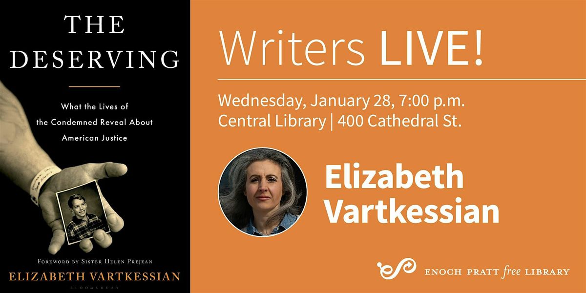 Elizabeth Vartkessian: "The Deserving", 28 January | Event in Baltimore | AllEvents