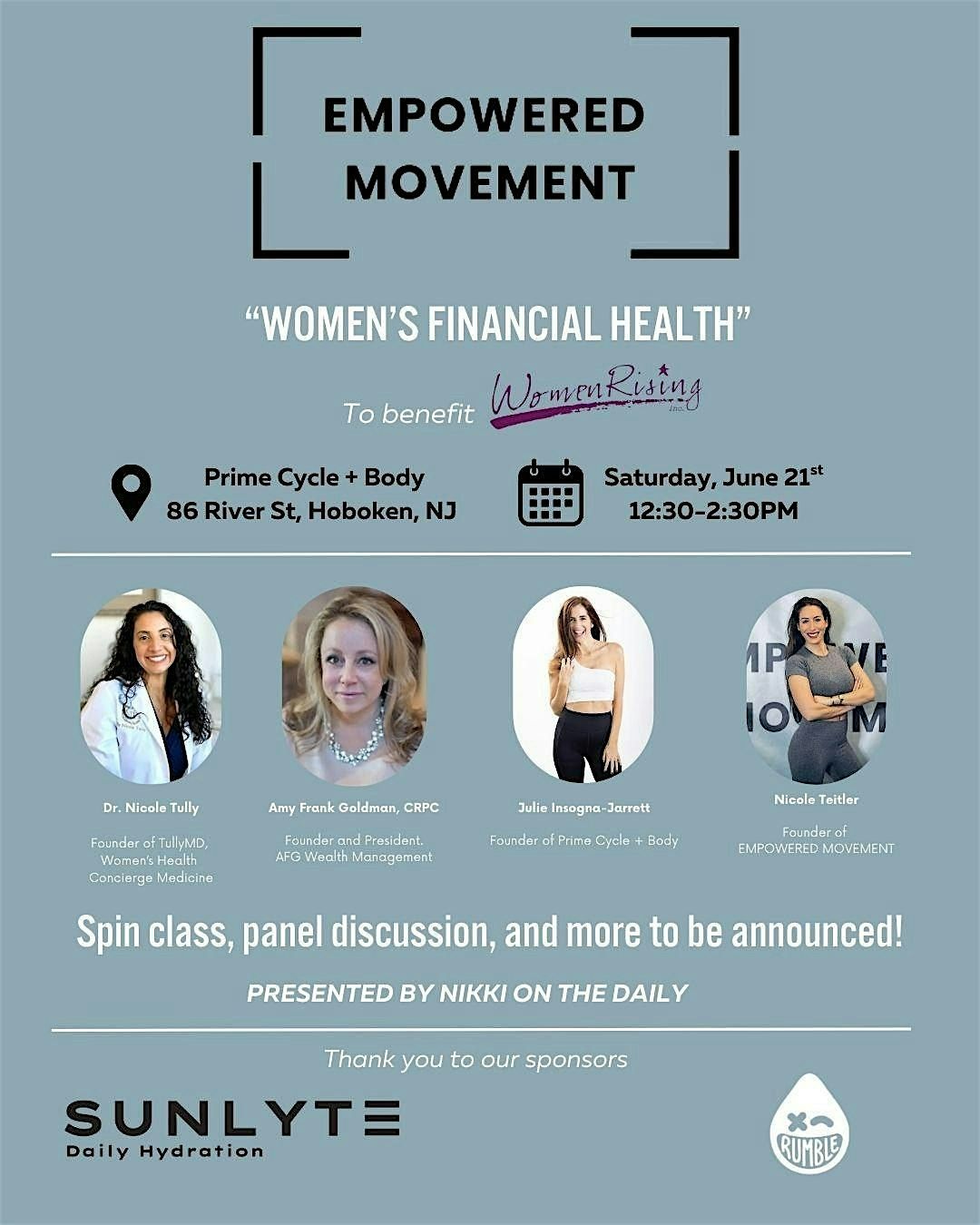 EMPOWERED MOVEMENT "Women's Financial Health", 21 June | Event in Hoboken | AllEvents