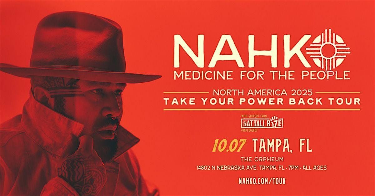 NAHKO AND MEDICINE FOR THE PEOPLE, 7 October | Event in Tampa | AllEvents