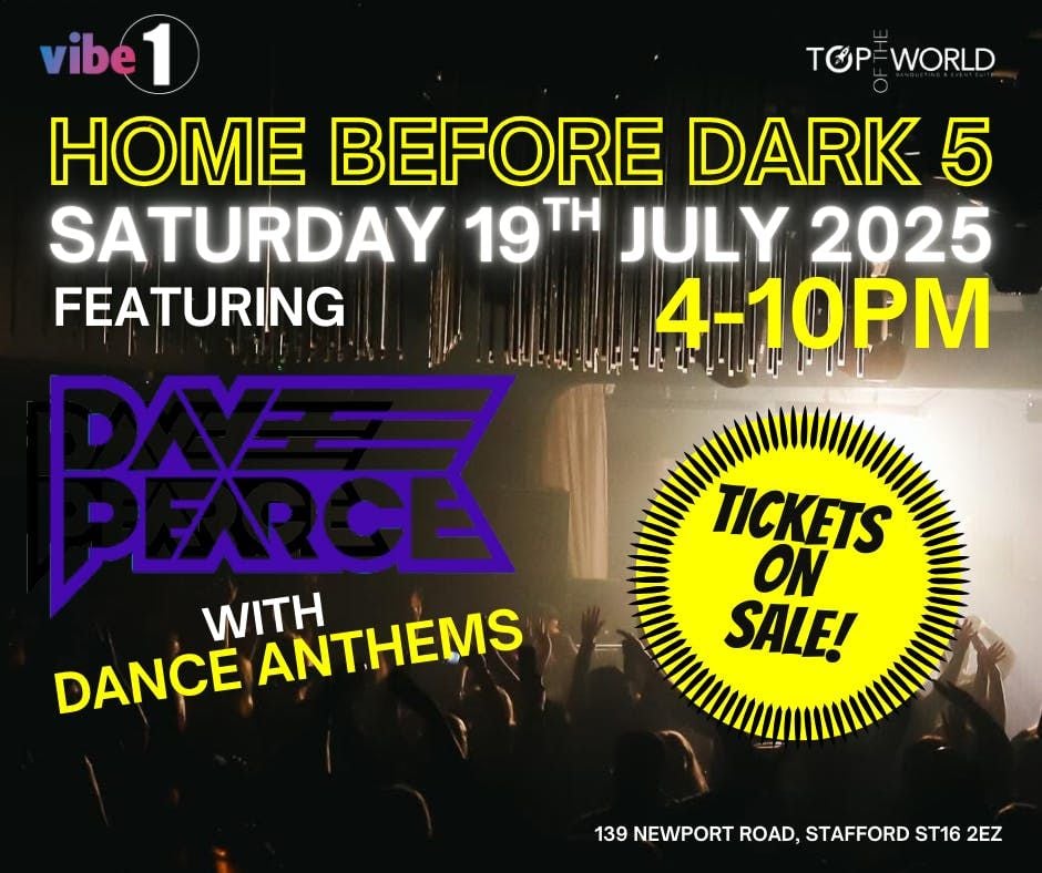 Home before dark - Over 30s Ft Dave Pearce, 19 July | Event in Stafford | AllEvents