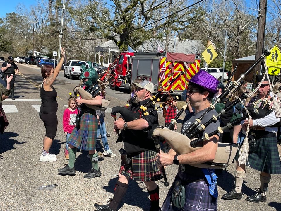 KOMC playing for the Slidell St. Patricks Day Parade, Old Town, Slidell