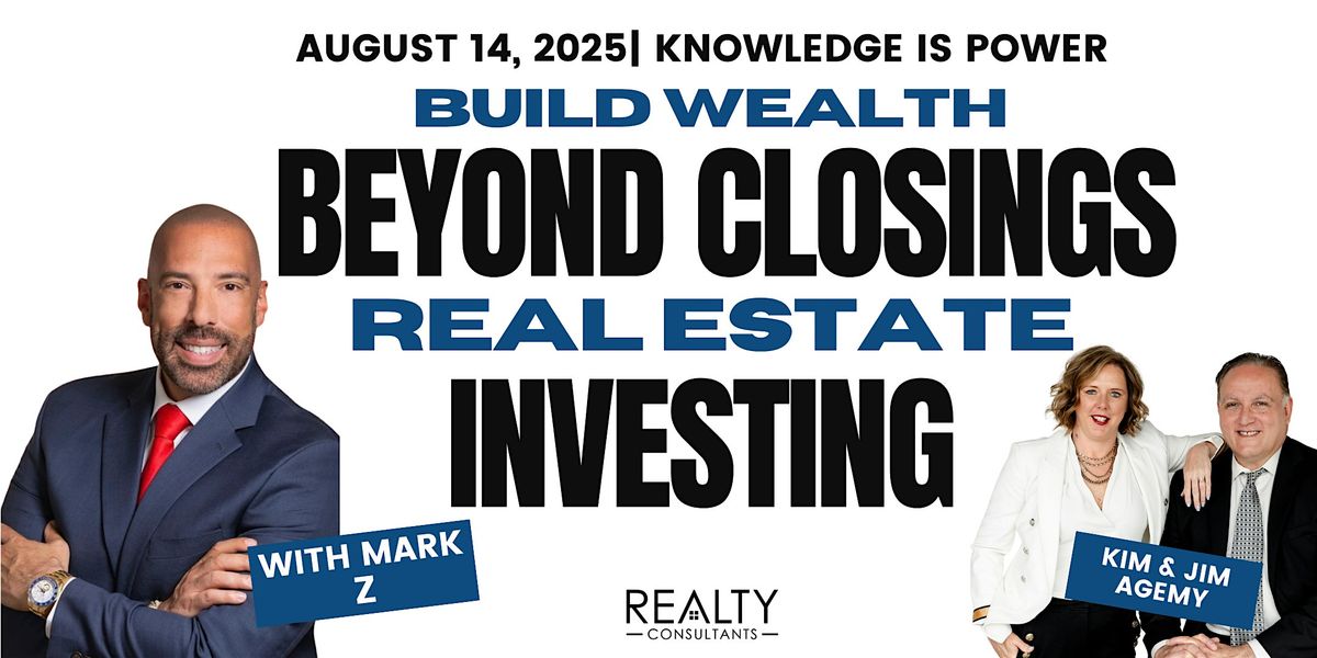 Build Wealth Beyond Closings: Real Estate Investing with Mark Z, 14 August | Event in Shelby Township | AllEvents