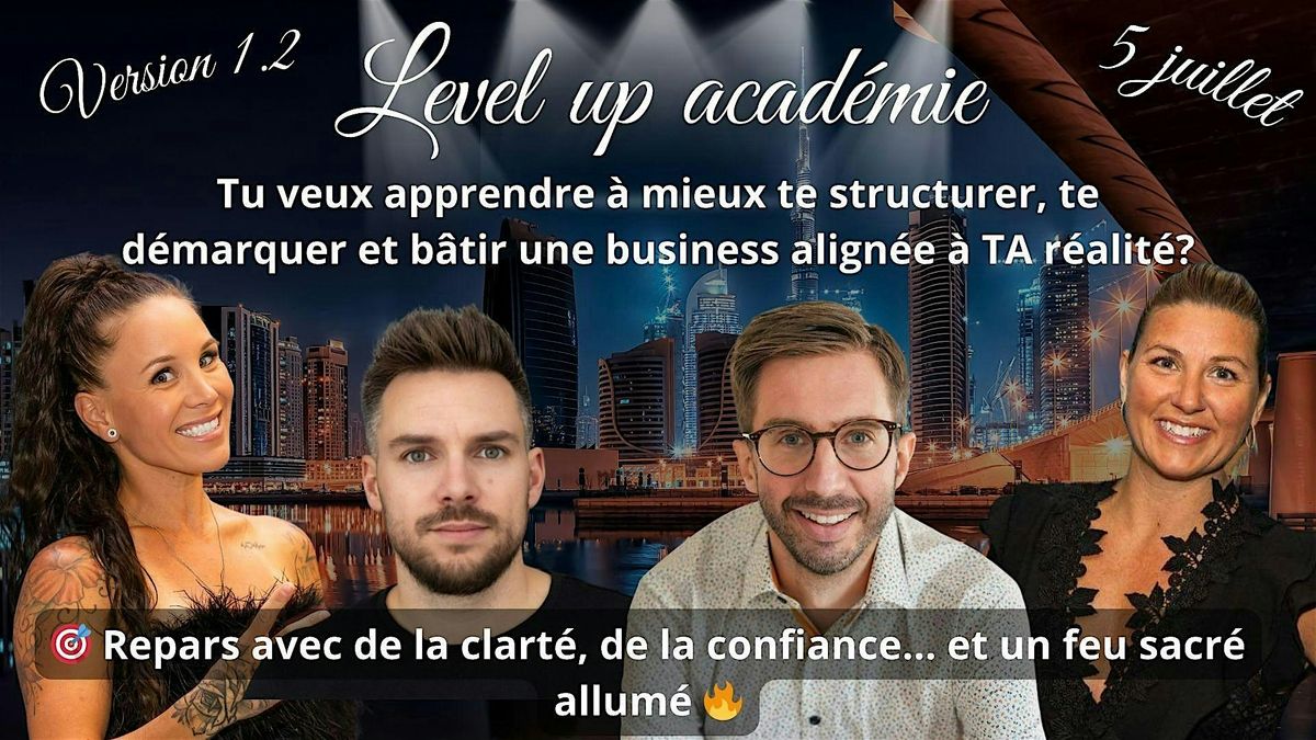 Level Up Académie, 5 July | Event in Laval | AllEvents
