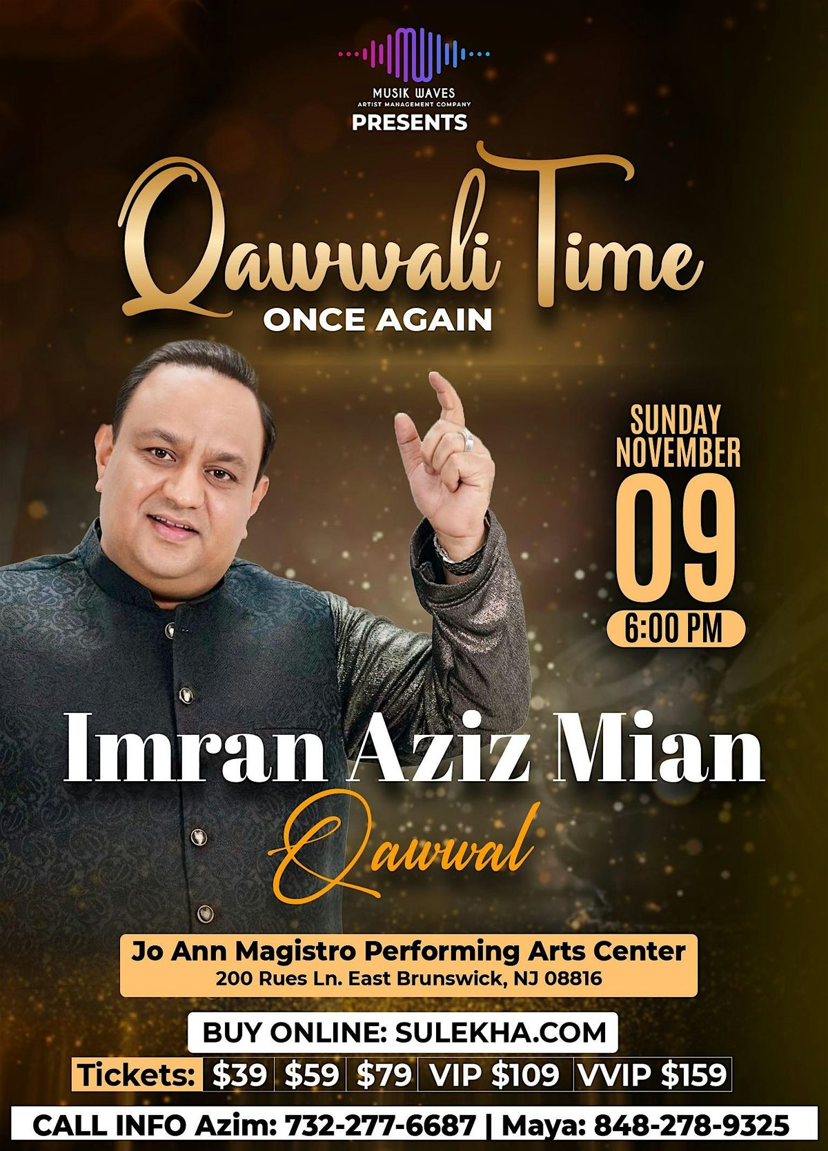Qawwali Time Once Again with Imran Aziz Mian, 9 November | Event in East Brunswick | AllEvents