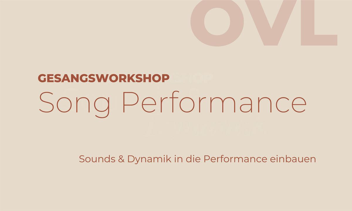 Gesangsworkshop - Song Performance, 27 September | Event in Wien | AllEvents