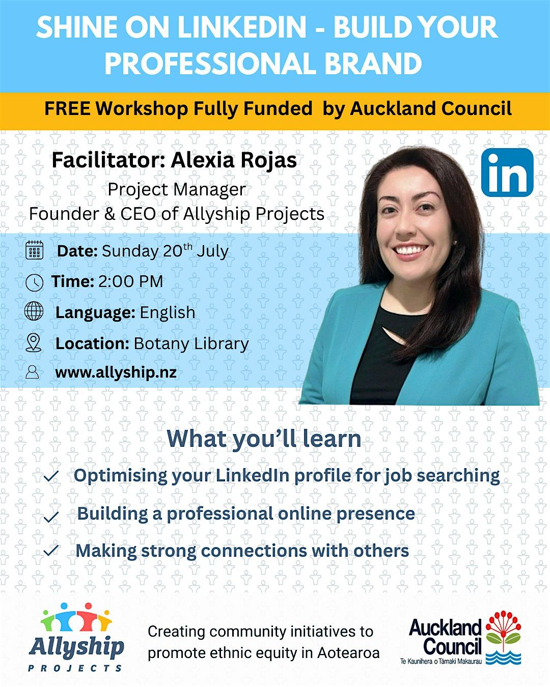 Shine on LinkedIn – Build Your Professional Brand, 20 July | Event in Auckland | AllEvents
