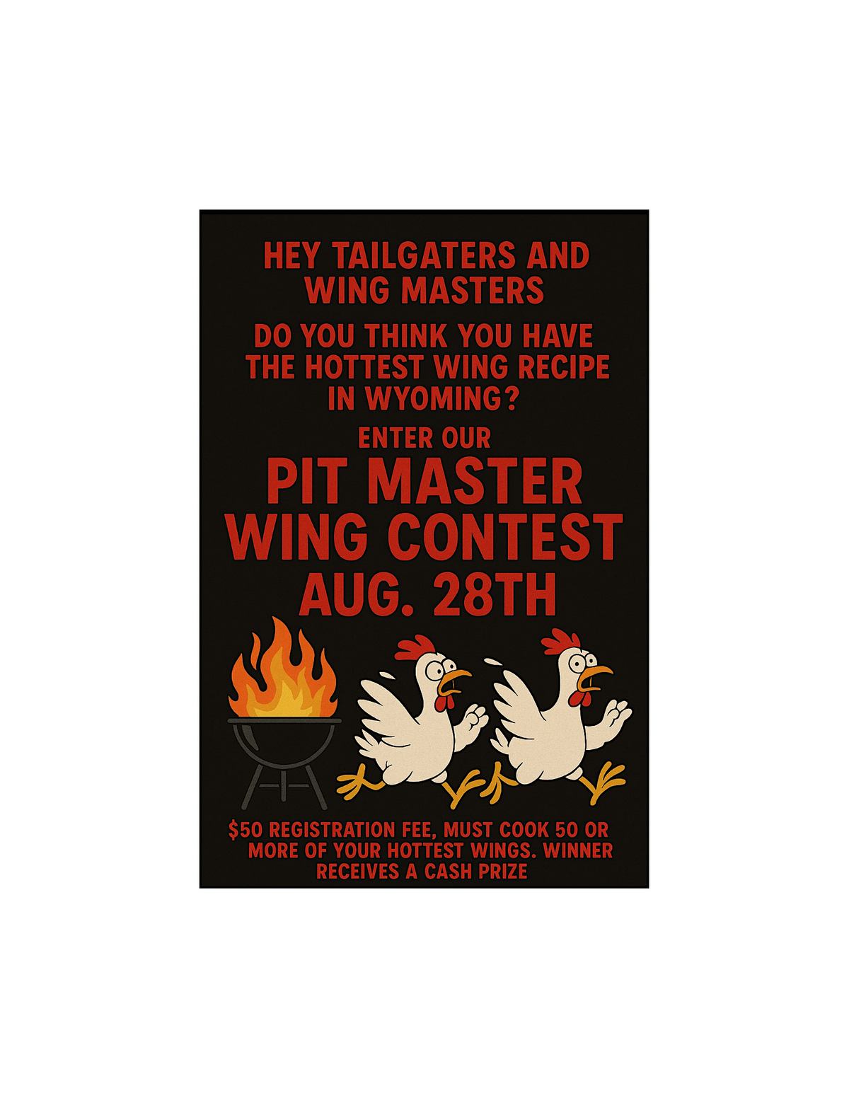 Connections for the Kingdom-Pit Masters Hot Wing Contest, 30 August | Event in Casper | AllEvents