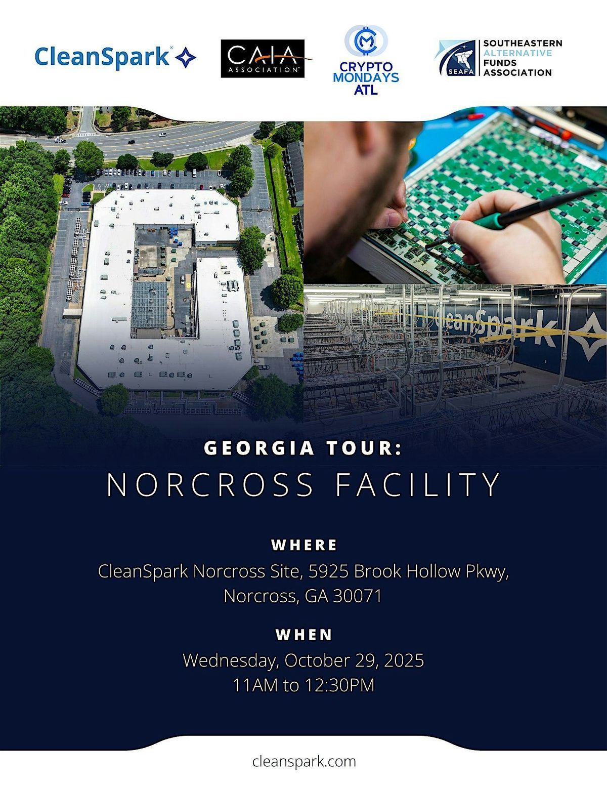 Bitcoin Mining Tour at CleanSpark, 29 October | Event in Norcross | AllEvents