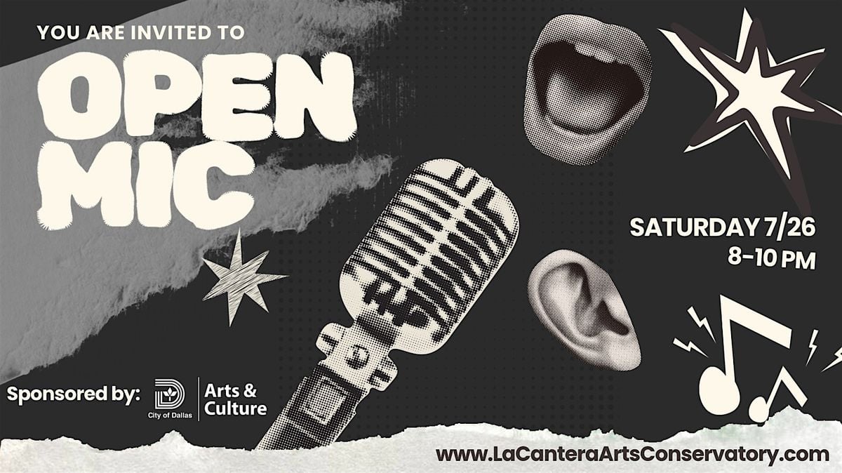 Open Mic at LCAC, 26 July | Event in Dallas | AllEvents