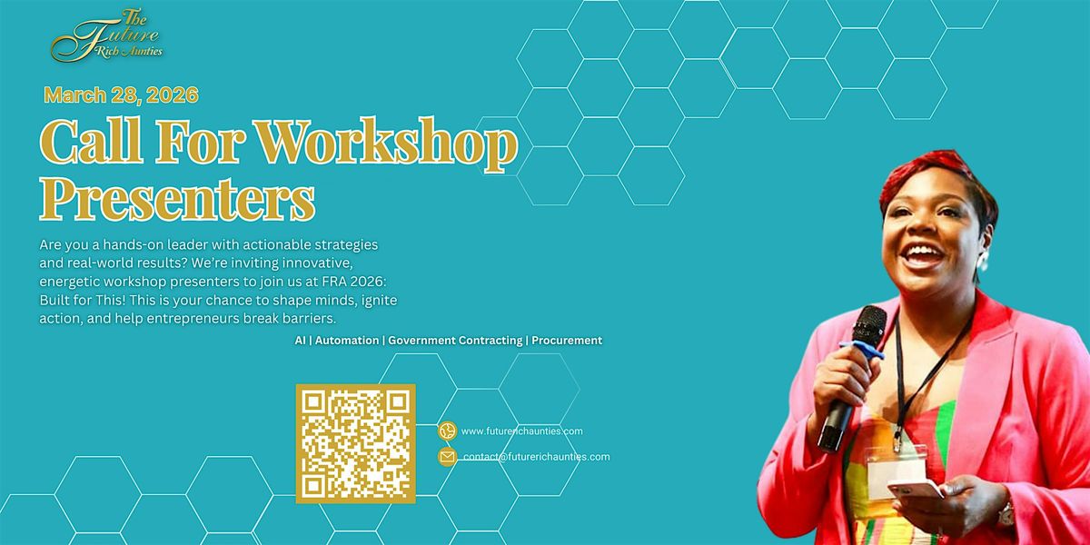 Call for Workshop Presenters: Lead the Charge at FRA 2026!, 28 March | AllEvents