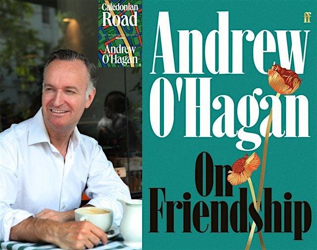 Andrew O'Hagan: On Friendship - Glasgow Sauchiehall St, 16 October | Event in Glasgow | AllEvents