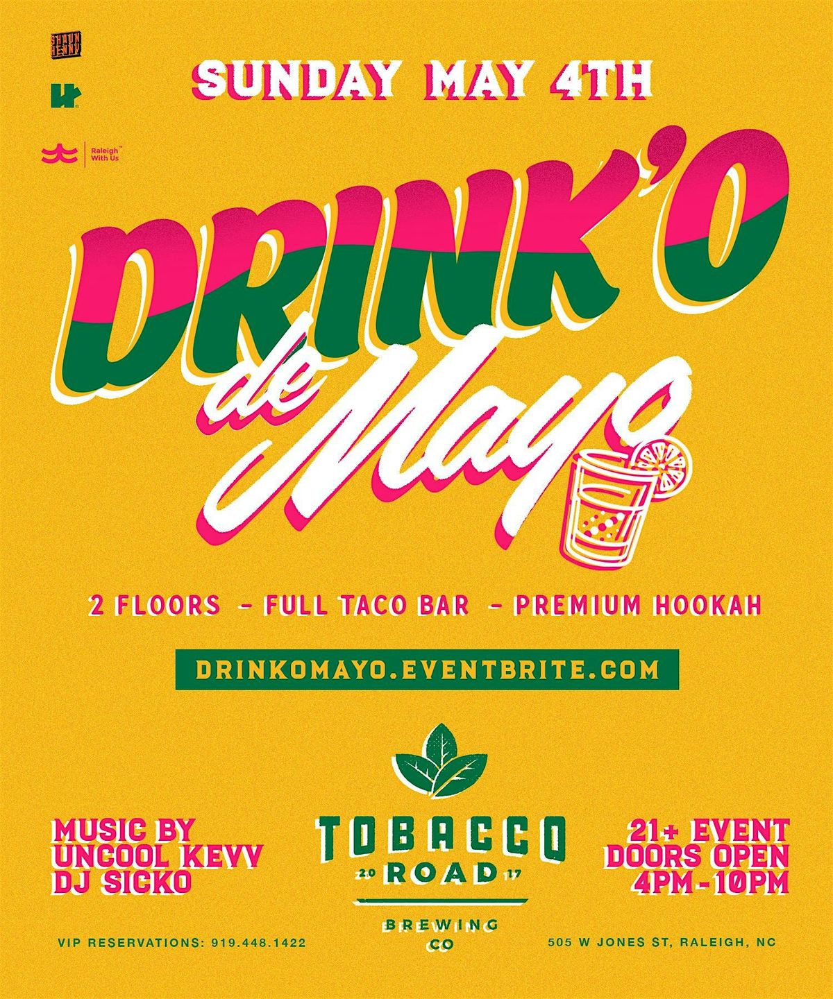 Drink’O De Mayo @ Tobacco Road | Event in Raleigh | AllEvents