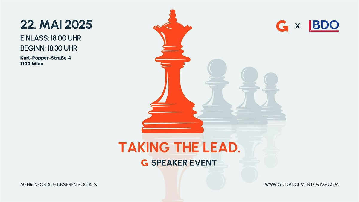 Taking the Lead - Guidance Speaker Event, 22 May | Event in Wien | AllEvents